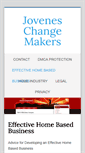 Mobile Screenshot of joveneschangemakers.org